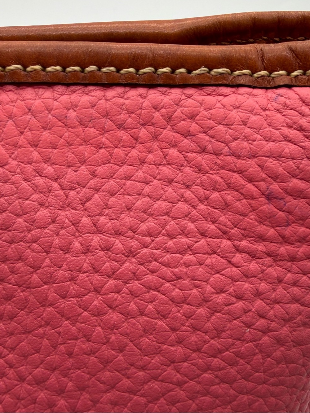 Dooney & Bourke Charleston Leather Tote Shoulder Bag Charm Bubble Gum Zip Large - Picture 10 of 14